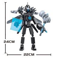 Stavebnica SKIBIDI TOILET XXL 550 dielikov - Quantum cannon Camera man 24 cm