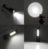 Mini LED taktická baterka s USB dobíjaním