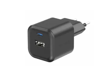 Rýchlonabíjačka USB-C a USB-A - 18 W - čierna - SWISSTEN 