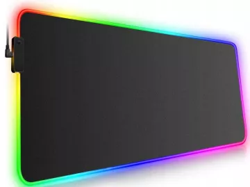 Herná podložka pod myš a klávesnicu s RGB LED podsvietením - 80 x 30 cm