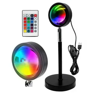 Viacfarebná LED lampa s diaľkovým ovládaním - RGB